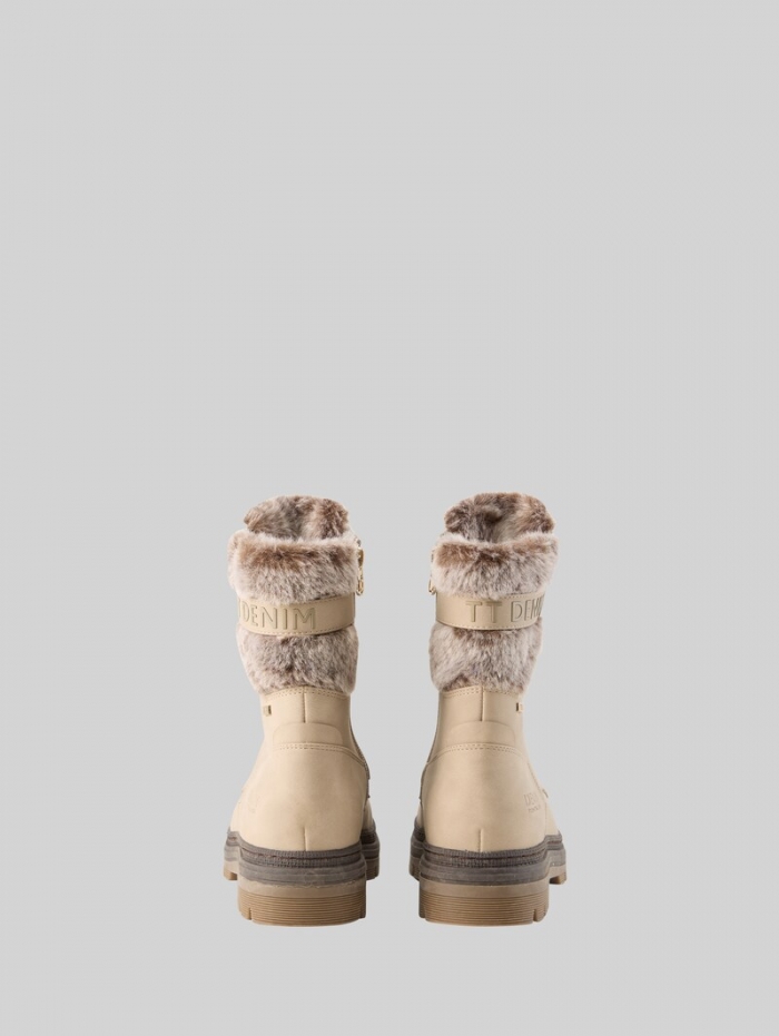 Tom Tailor Wasserfeste Stiefel mit Fütterung - Dk Cream Tom Tailor Wasserfeste Stiefel mit Fütterung - Dk Cream