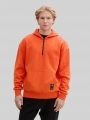 Tom Tailor Relaxed Fit Hoodie Sweatshirt mit Reißverschluss - Deep Fiery Orange Tom Tailor Relaxed Fit Hoodie Sweatshirt mit Reißverschluss - Deep Fiery Orange