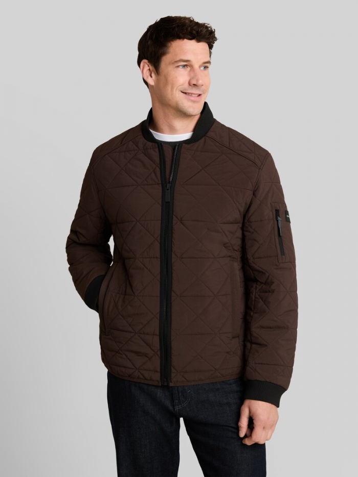 Tom Tailor Bomberjacke aus wasserabweisendem Material - Java Dark Brown Tom Tailor Bomberjacke aus wasserabweisendem Material - Java Dark Brown