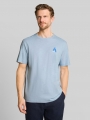 Tom Tailor T-Shirt mit Stickerei - Light Blue Grey