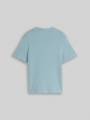 Tom Tailor Cropped T-Shirt mit Rippstruktur - Tourmaline Tom Tailor Cropped T-Shirt mit Rippstruktur - Tourmaline