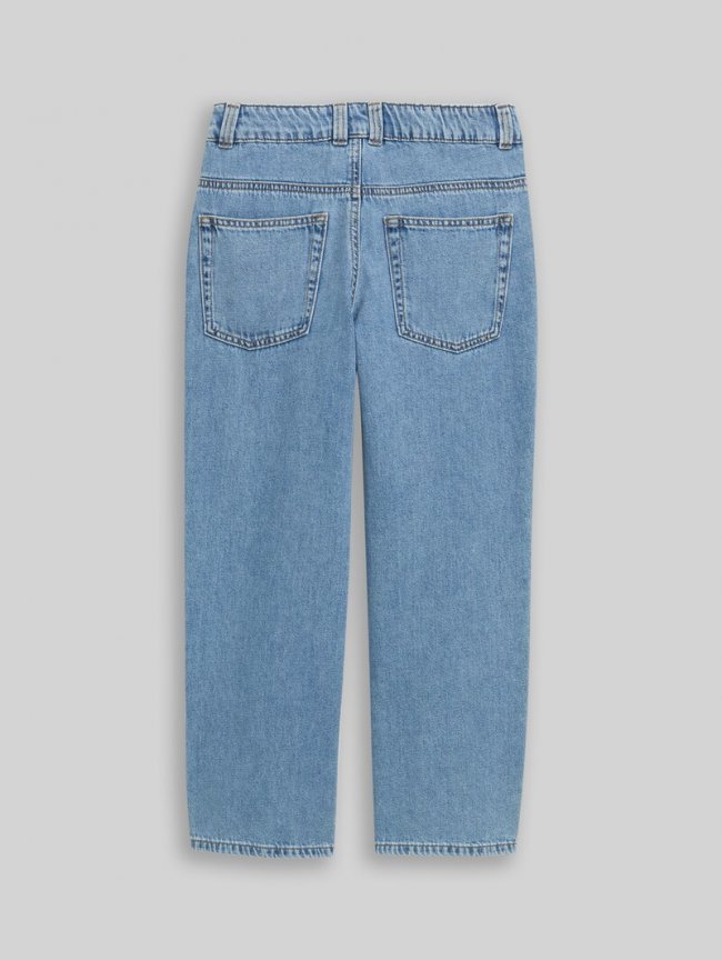 Tom Tailor Super Baggy Fit Jeans - Mid Stone Bright Blue Denim Tom Tailor Super Baggy Fit Jeans - Mid Stone Bright Blue Denim