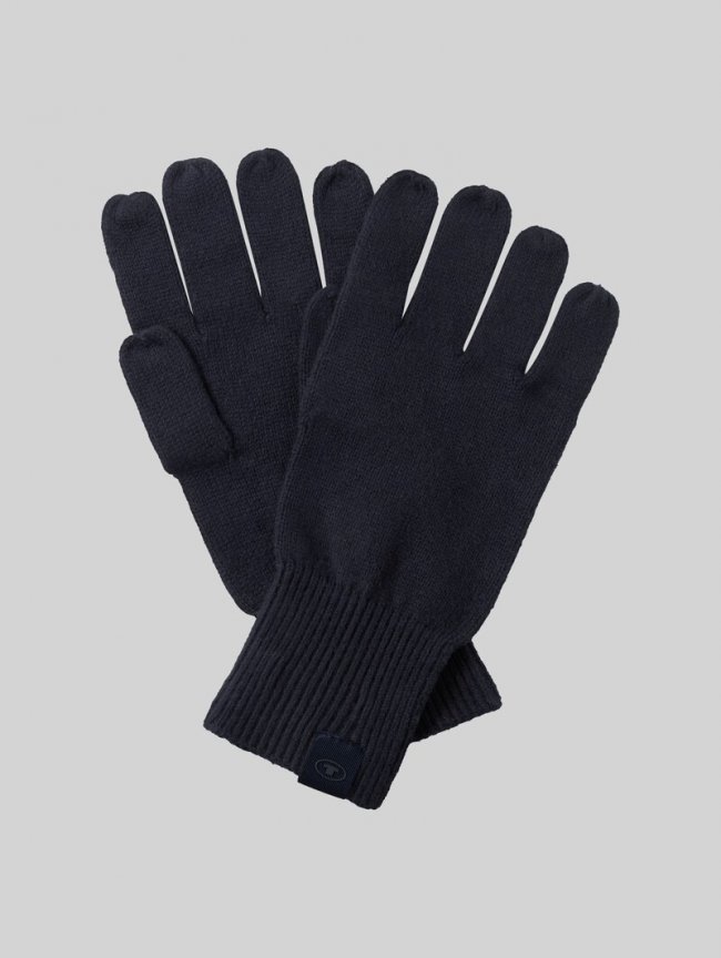 Tom Tailor Handschuhe mit Kaschmir-Anteil - Knitted Navy Melange Tom Tailor Handschuhe mit Kaschmir-Anteil - Knitted Navy Melange