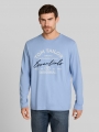 Tom Tailor Langarmshirt mit Logo-Print - Pale Blue Tom Tailor Langarmshirt mit Logo-Print - Pale Blue