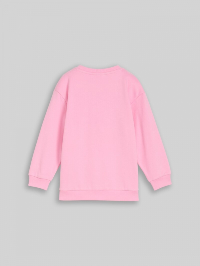 Tom Tailor Oversize Sweatshirt mit Print - Lovely Pink Tom Tailor Oversize Sweatshirt mit Print - Lovely Pink