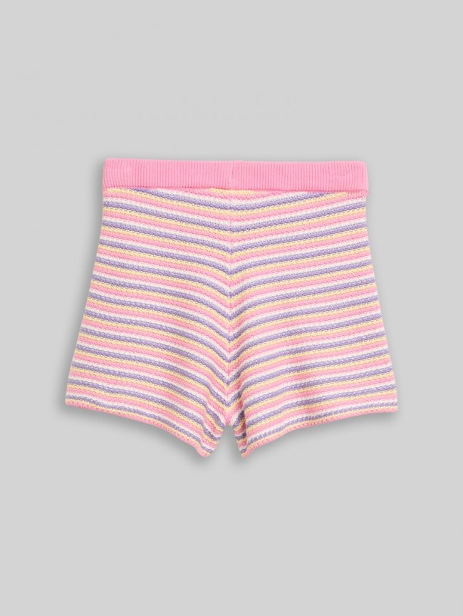 Tom Tailor Shorts in Häkel-Optik - Multicolor Knitted Stripe Tom Tailor Shorts in Häkel-Optik - Multicolor Knitted Stripe