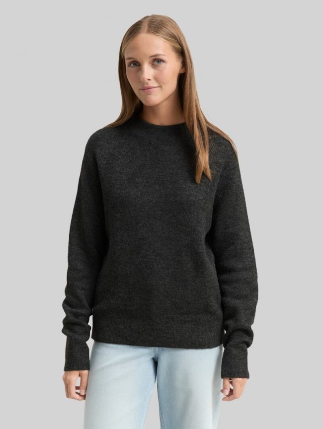 Tom Tailor Cosy Strickpullover - Shale Grey Melange Tom Tailor Cosy Strickpullover - Shale Grey Melange