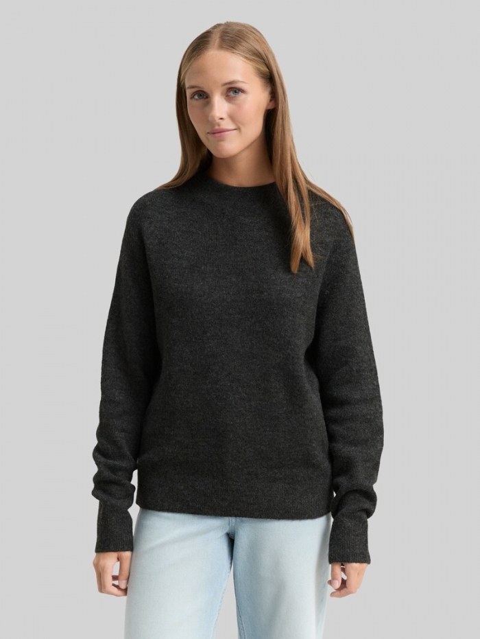 Tom Tailor Cosy Strickpullover - Shale Grey Melange Tom Tailor Cosy Strickpullover - Shale Grey Melange