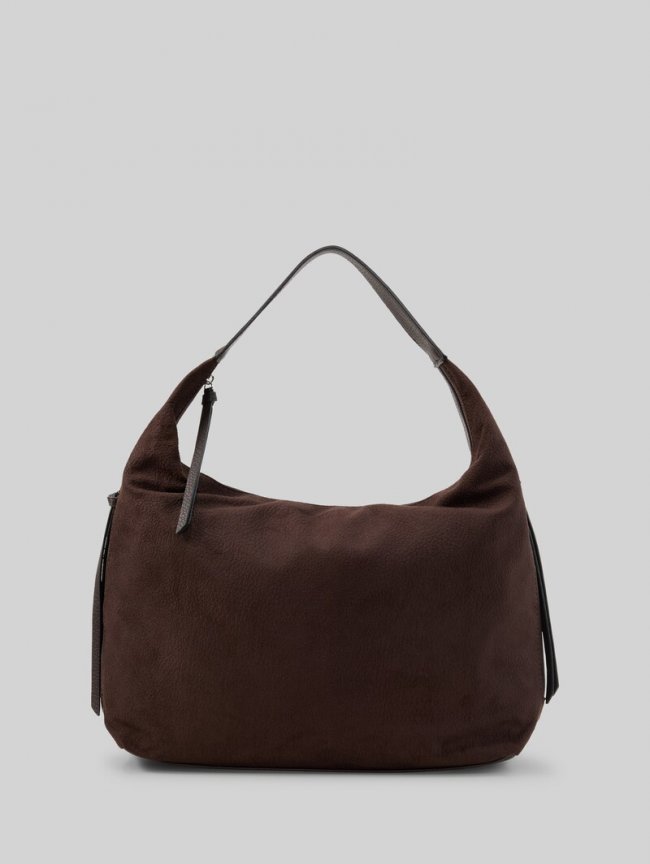 Tom Tailor TTAIANA L Beuteltasche in Wildleder-Optik - Dark Brown Tom Tailor TTAIANA L Beuteltasche in Wildleder-Optik - Dark Brown