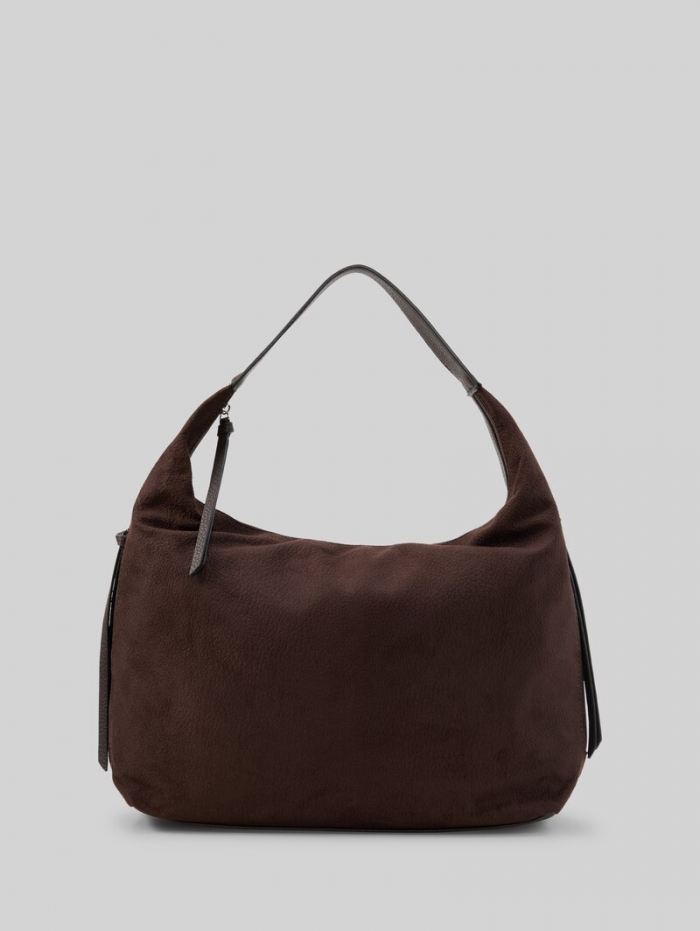 Tom Tailor TTAIANA L Beuteltasche in Wildleder-Optik - Dark Brown Tom Tailor TTAIANA L Beuteltasche in Wildleder-Optik - Dark Brown