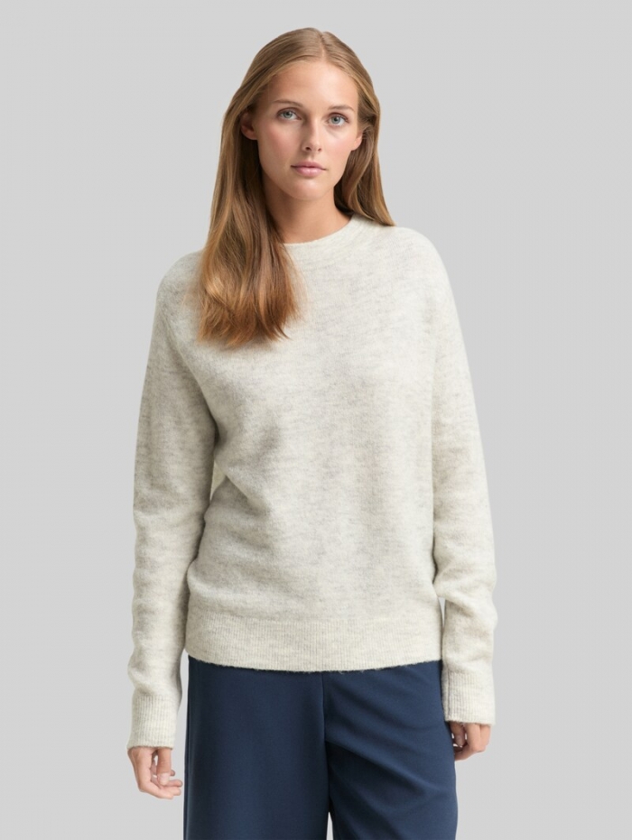 Tom Tailor Cosy Strickpullover - Marble Beige Melange Tom Tailor Cosy Strickpullover - Marble Beige Melange