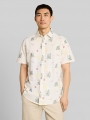 Tom Tailor Regular Fit Kurzarmhemd mit Stickereien - Summer Surf Design