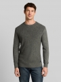 Tom Tailor Strickpullover in Melange-Optik - Darkest Olive Tonal Mouline Tom Tailor Strickpullover in Melange-Optik - Darkest Olive Tonal Mouline