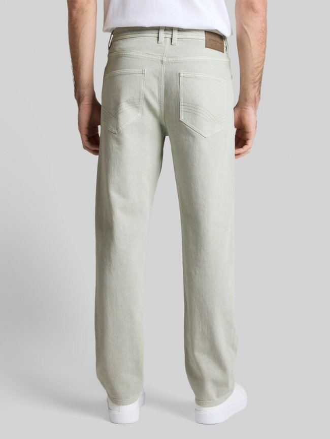 Tom Tailor TTMORRIS RELAXED Jeans - Soft Greyish Green Tom Tailor TTMORRIS RELAXED Jeans - Soft Greyish Green