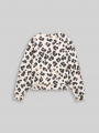 Tom Tailor Oversize Sweatshirt mit Leo-Print - White Beige Big Leo Print Tom Tailor Oversize Sweatshirt mit Leo-Print - White Beige Big Leo Print