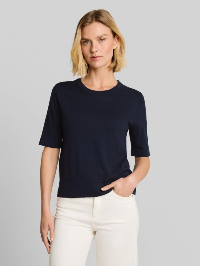 Tom Tailor Strickpullover mit Seidenanteil - Sky Captain Blue Tom Tailor Strickpullover mit Seidenanteil - Sky Captain Blue