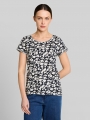 Tom Tailor T-Shirt aus Baumwolle - Blue Ginkgo Minimal Tom Tailor T-Shirt aus Baumwolle - Blue Ginkgo Minimal