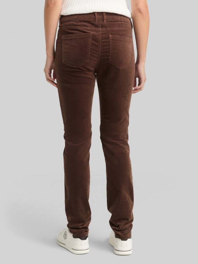 Tom Tailor TTNELA EXTRA SKINNY Samthose - Soft Chocolate Brown Tom Tailor TTNELA EXTRA SKINNY Samthose - Soft Chocolate Brown
