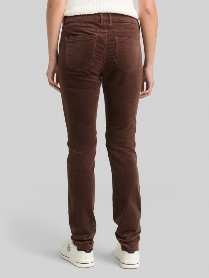 Tom Tailor TTNELA EXTRA SKINNY Samthose - Soft Chocolate Brown Tom Tailor TTNELA EXTRA SKINNY Samthose - Soft Chocolate Brown