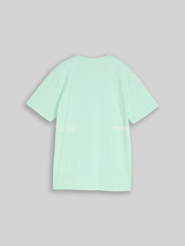 Tom Tailor T-Shirt mit Print - Soft Sugar Green Tom Tailor T-Shirt mit Print - Soft Sugar Green