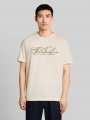 Tom Tailor T-Shirt mit Logo-Print - Gardenia White
