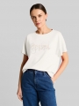 Tom Tailor Loose Fit Scuba T-Shirt mit Print - Off White 3 Tom Tailor Loose Fit Scuba T-Shirt mit Print - Off White 3