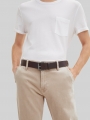 Tom Tailor TTJACK Ledergürtel mit abgerundeter Dornschließe - Brown Uni Tom Tailor TTJACK Ledergürtel mit abgerundeter Dornschließe - Brown Uni
