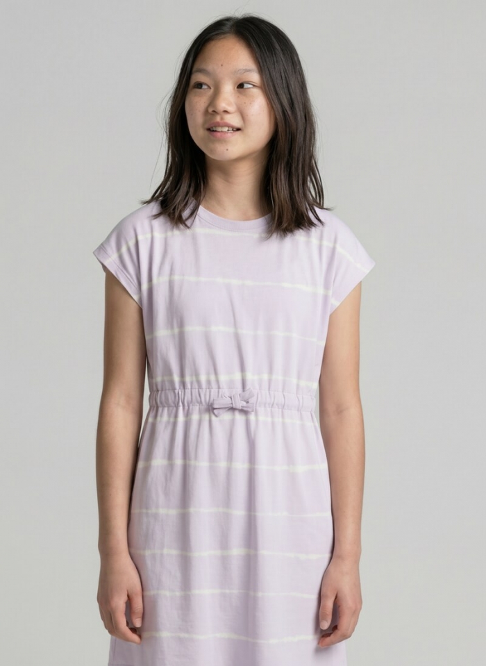 Tom Tailor Mini-Kleid mit Streifenmuster - Lilac Batik Design Tom Tailor Mini-Kleid mit Streifenmuster - Lilac Batik Design