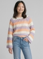 Tom Tailor Cropped Strickpullover mit Streifenmuster - Pink Blue Bold Stripe Tom Tailor Cropped Strickpullover mit Streifenmuster - Pink Blue Bold Stripe