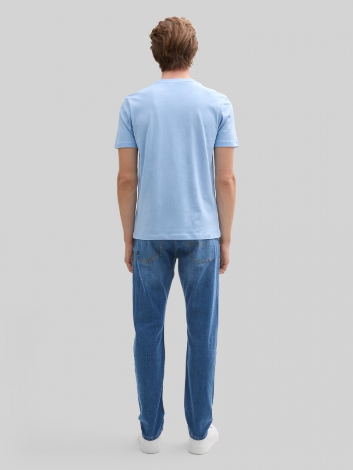 Tom Tailor TTPIERS SLIM Jeans - Used Mid Stone Blue Denim Tom Tailor TTPIERS SLIM Jeans - Used Mid Stone Blue Denim