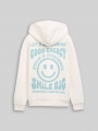 Tom Tailor Oversize Hoodie Sweatshirt mit Rückenprint - Gardenia White Tom Tailor Oversize Hoodie Sweatshirt mit Rückenprint - Gardenia White