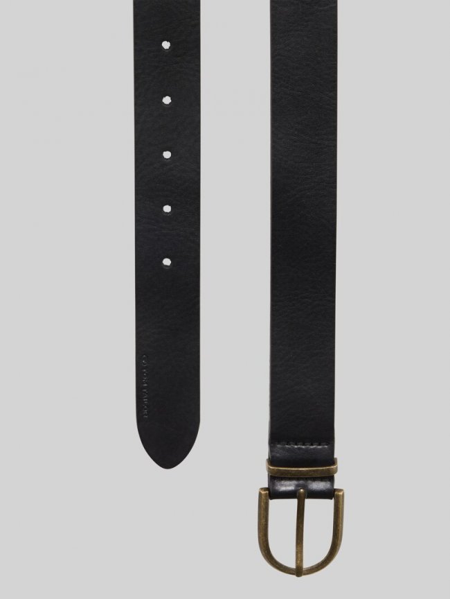 Tom Tailor TTSYLKE Ledergürtel mit abgerundeter Dornschließe - Black Uni Tom Tailor TTSYLKE Ledergürtel mit abgerundeter Dornschließe - Black Uni