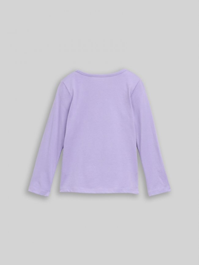 Tom Tailor Langarmshirt mit Wendepailletten - Sweet Purple Tom Tailor Langarmshirt mit Wendepailletten - Sweet Purple