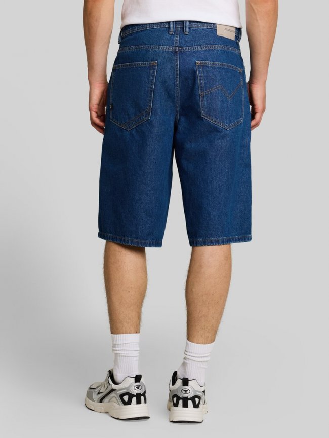 Tom Tailor TTWAYLEN RELAXED Jeans Shorts - Clean Dark Stone Blue Denim Tom Tailor TTWAYLEN RELAXED Jeans Shorts - Clean Dark Stone Blue Denim