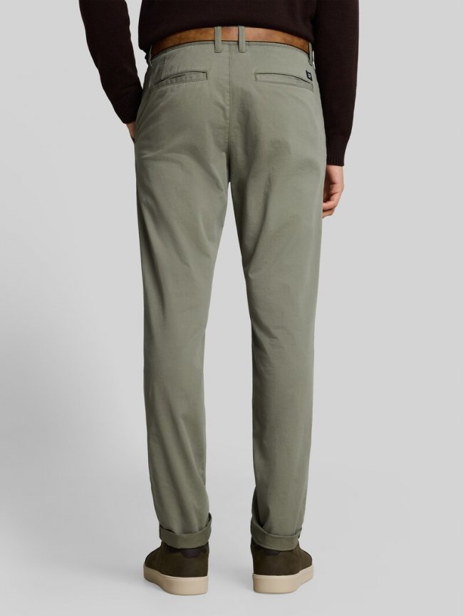Tom Tailor TTSLIM Chino Hose mit Gürtel - Dusty Mid Olive Tom Tailor TTSLIM Chino Hose mit Gürtel - Dusty Mid Olive