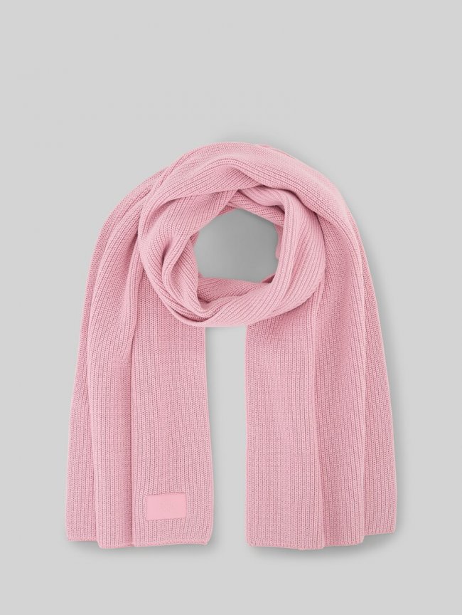 Tom Tailor Strickschal mit Badge - Soft Pink Tom Tailor Strickschal mit Badge - Soft Pink
