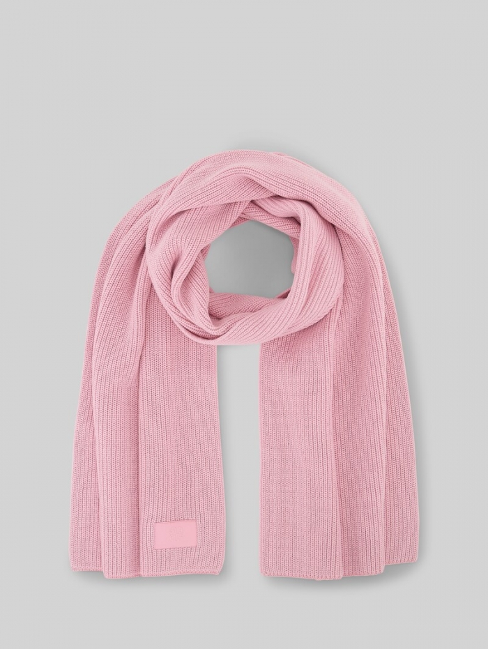 Tom Tailor Strickschal mit Badge - Soft Pink