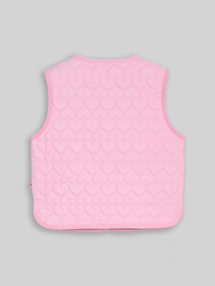 Tom Tailor Steppweste mit Herzmuster - Lovely Pink Tom Tailor Steppweste mit Herzmuster - Lovely Pink