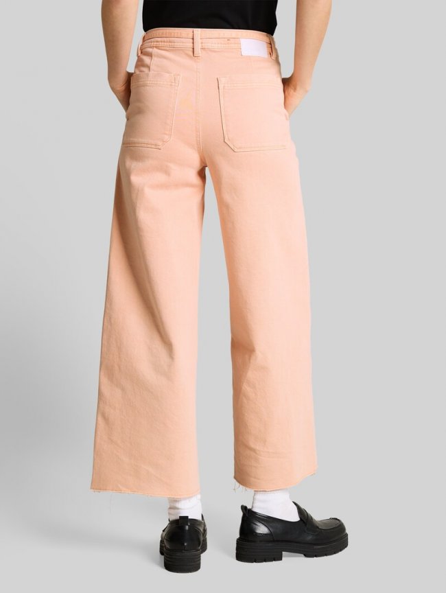 Tom Tailor TTMIJA CULOTTE Jeans mit Bindegürtel - Orange Parfait Tom Tailor TTMIJA CULOTTE Jeans mit Bindegürtel - Orange Parfait
