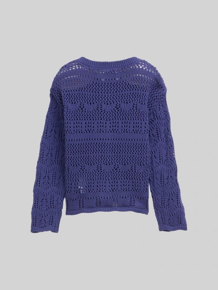 Tom Tailor Cardigan mit Lochmuster - Dark Blue Harbor Tom Tailor Cardigan mit Lochmuster - Dark Blue Harbor