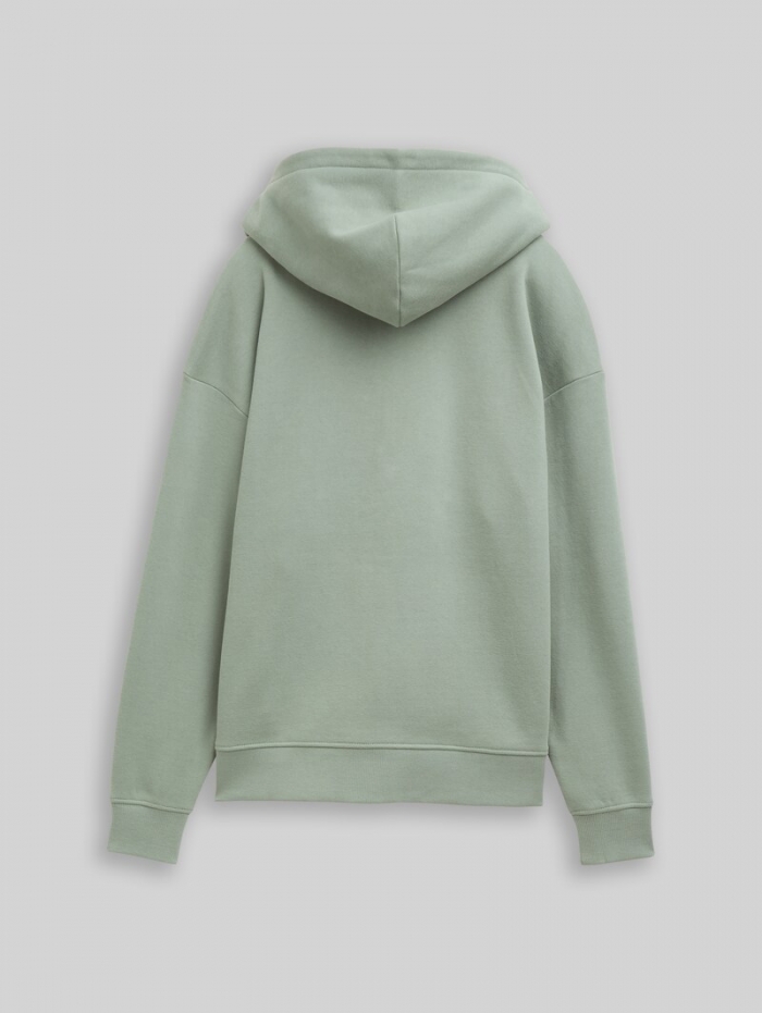 Tom Tailor Oversize Hoodie Sweatshirt mit Reißverschluss - Dusty Leave Green Tom Tailor Oversize Hoodie Sweatshirt mit Reißverschluss - Dusty Leave Green