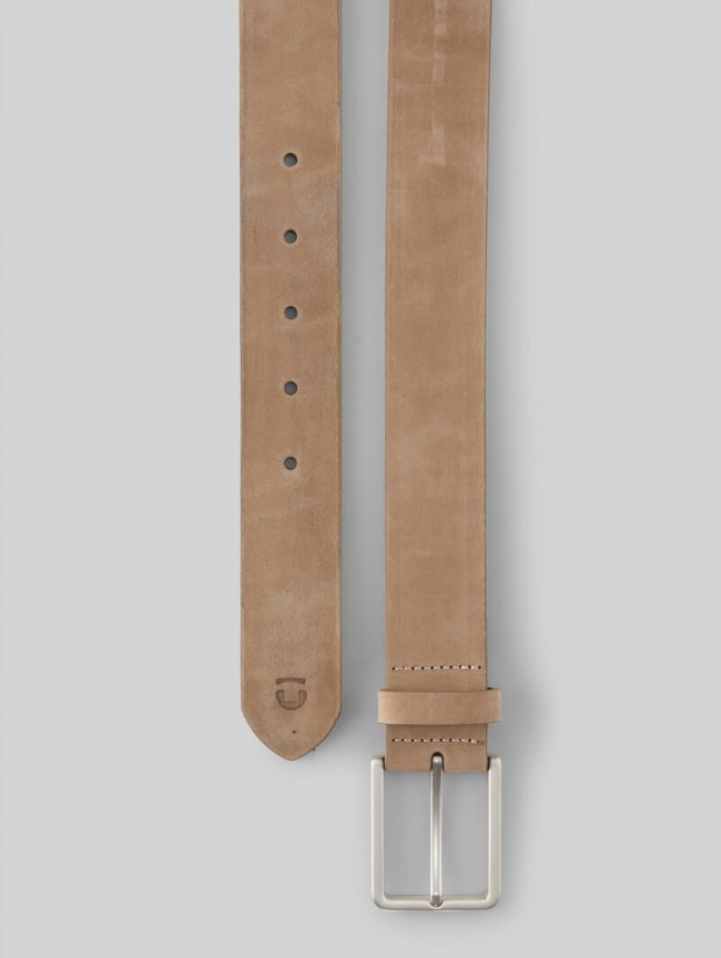 Tom Tailor TTCHARLIE Ledergürtel mit eckiger Dornschließe - Beige Tom Tailor TTCHARLIE Ledergürtel mit eckiger Dornschließe - Beige