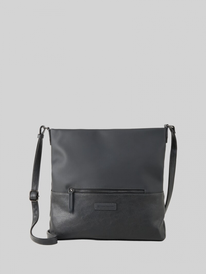 Tom Tailor TTGIA M Beuteltasche aus Lederimitat - Schwarz / Black Tom Tailor TTGIA M Beuteltasche aus Lederimitat - Schwarz / Black