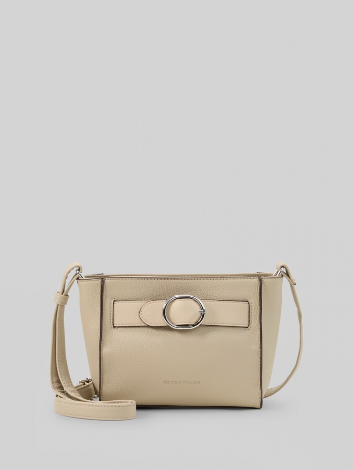 Tom Tailor TTELIORA S Umhängetasche mit Gürteldetail - Beige / Beige
