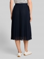 Tom Tailor High Waist Plissee Midi-Rock - Sky Captain Blue