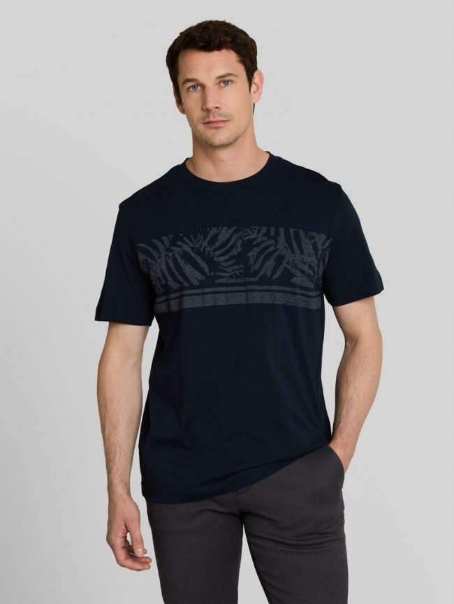Tom Tailor T-Shirt mit Inside-Out Print - Sky Captain Blue Tom Tailor T-Shirt mit Inside-Out Print - Sky Captain Blue