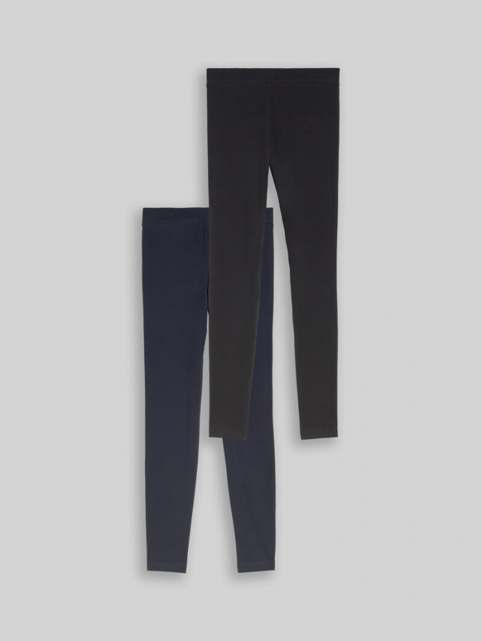 Tom Tailor Basic Leggins im 2-er Pack - Heavy Black Tom Tailor Basic Leggins im 2-er Pack - Heavy Black