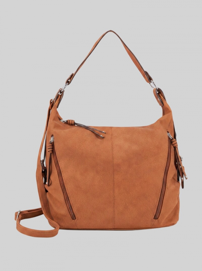 Tom Tailor TTCAIA Beuteltasche aus Lederimitat - Cognac / Brandy Tom Tailor TTCAIA Beuteltasche aus Lederimitat - Cognac / Brandy