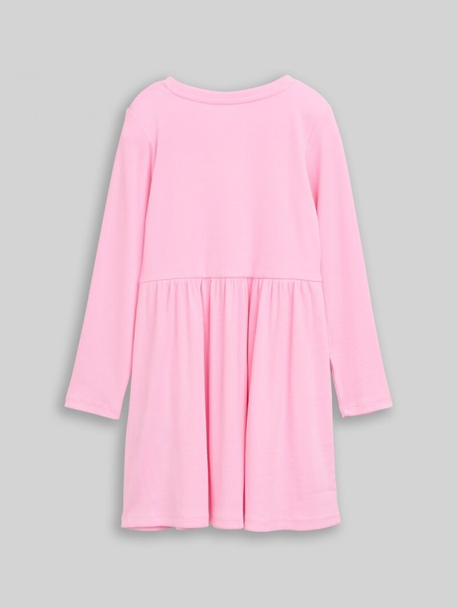 Tom Tailor Mini-Kleid mit Rippstruktur - Lovely Pink Tom Tailor Mini-Kleid mit Rippstruktur - Lovely Pink