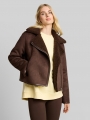Tom Tailor Jacke in Wildleder-Optik - Cool Dark Brown Tom Tailor Jacke in Wildleder-Optik - Cool Dark Brown